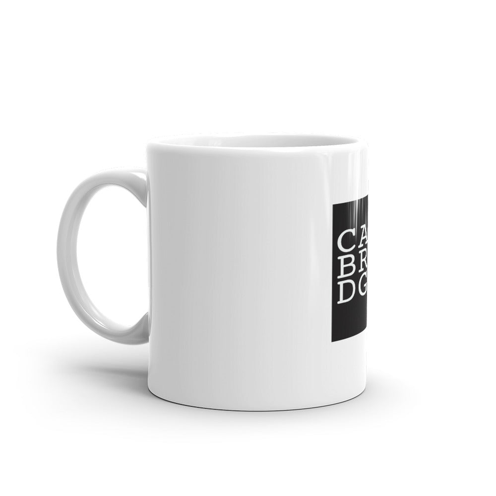 White glossy mug