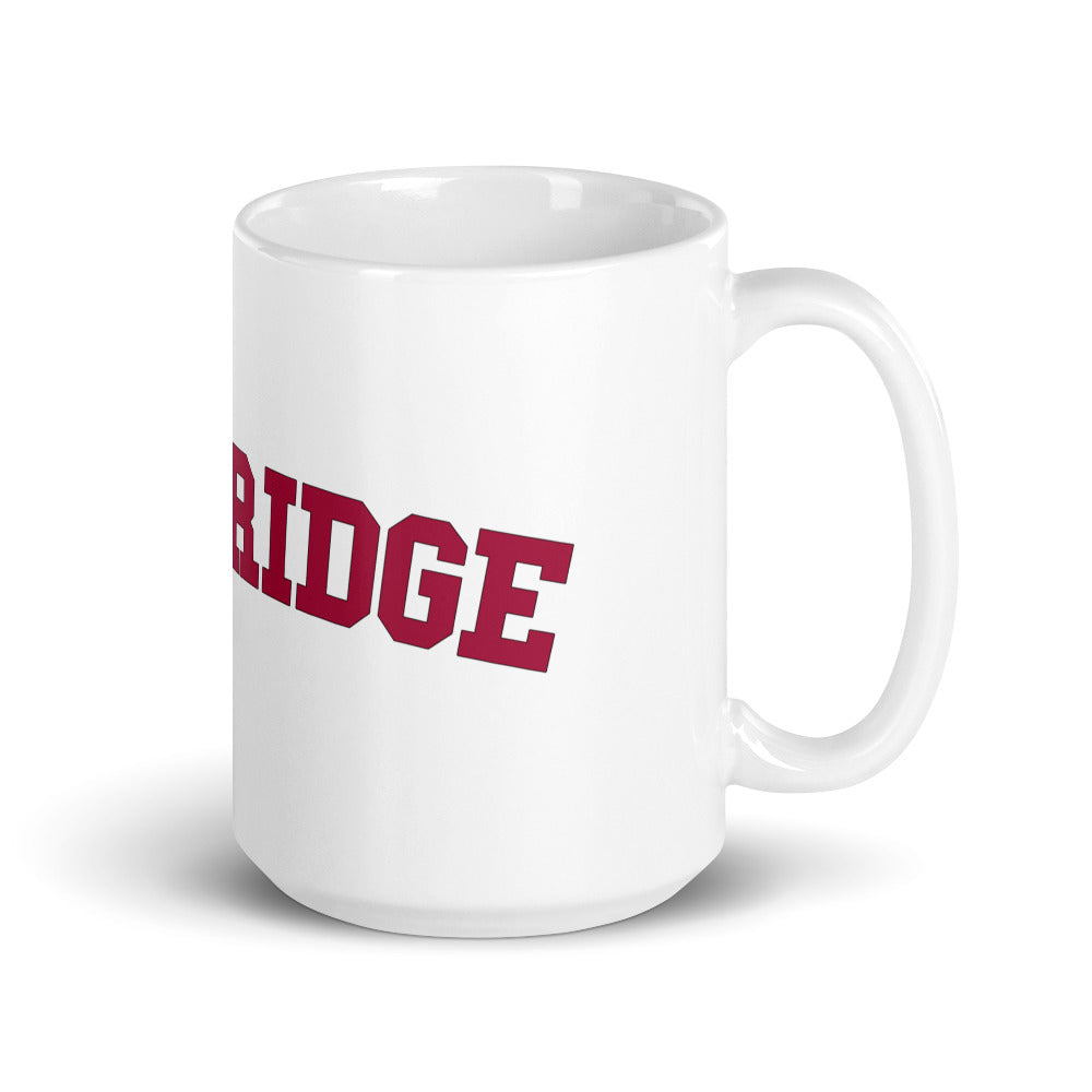 White glossy mug